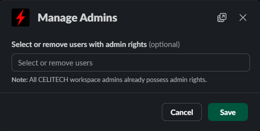 Manage Admins
