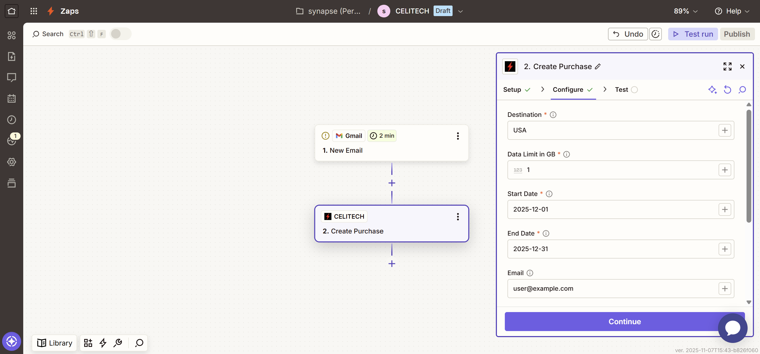 Configure Your Action